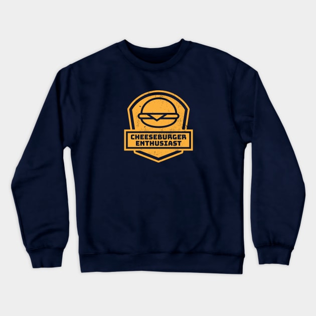 Cheeseburger Enthusiast Crewneck Sweatshirt by Commykaze